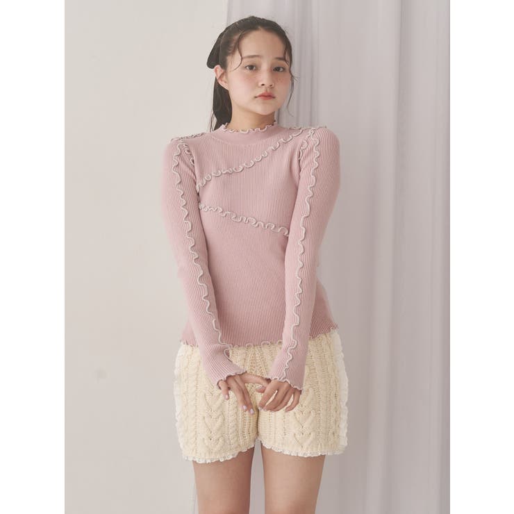 メロウリブニットtops | merry jenny | 詳細画像14 