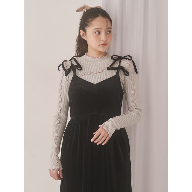 メロウリブニットtops | merry jenny | 詳細画像2 