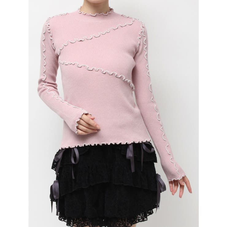 メロウリブニットtops | merry jenny | 詳細画像32 