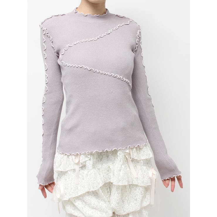 メロウリブニットtops | merry jenny | 詳細画像33 