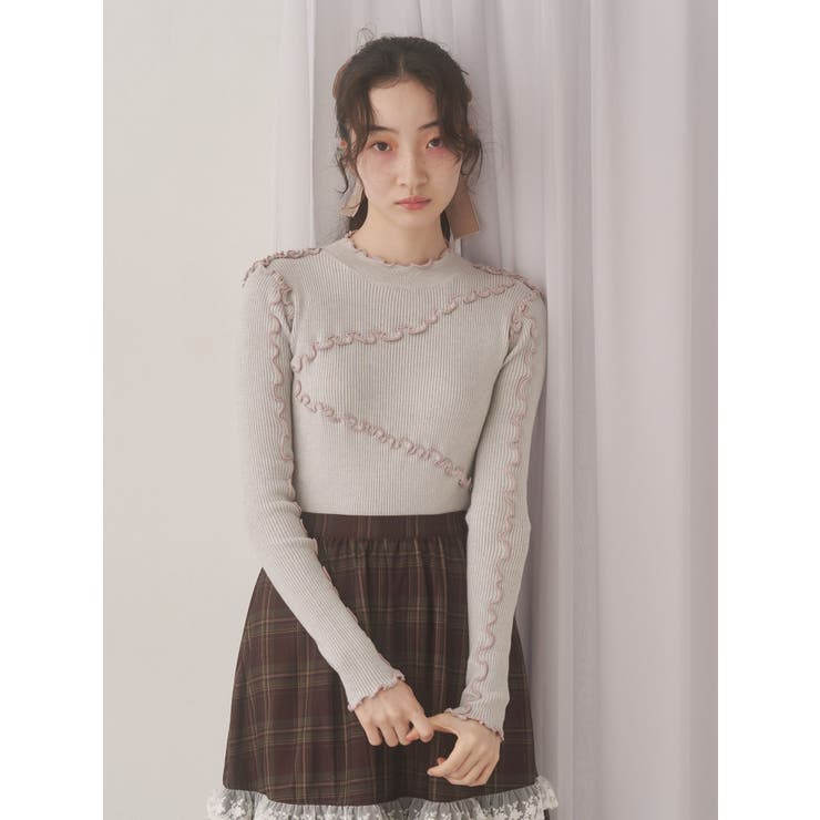 メロウリブニットtops | merry jenny | 詳細画像9 