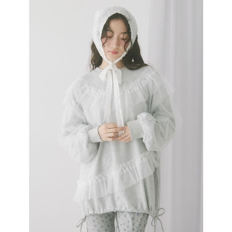 チュールパフスウェット | merry jenny | 詳細画像3 