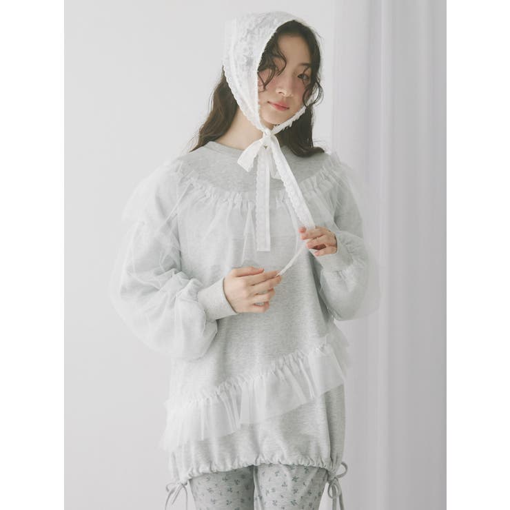 チュールパフスウェット | merry jenny | 詳細画像4 