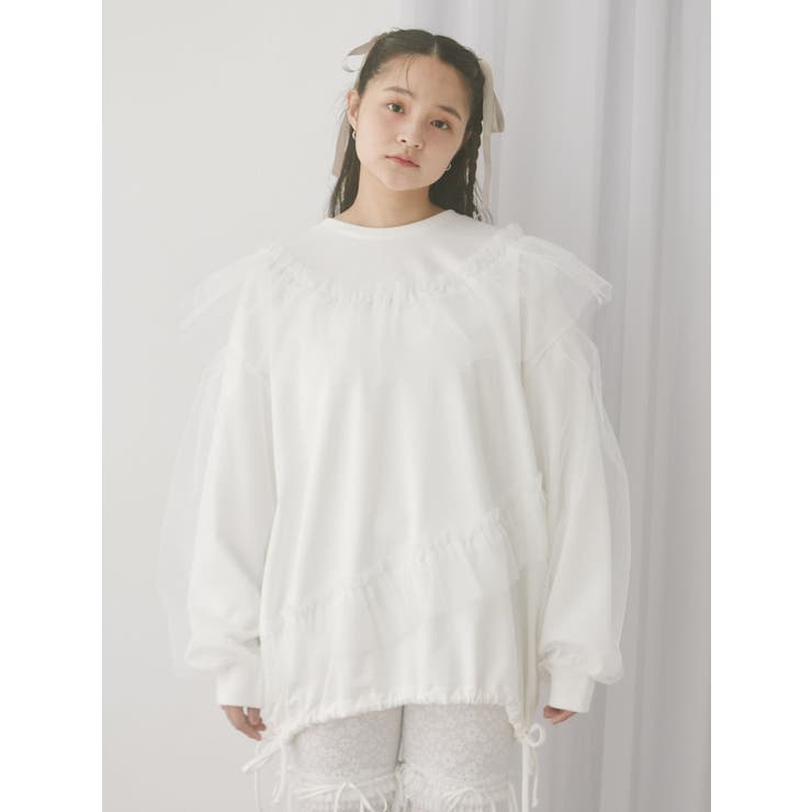 チュールパフスウェット | merry jenny | 詳細画像8 