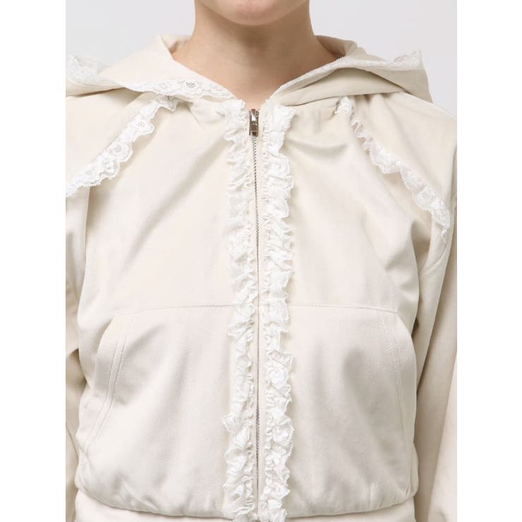 ベロアレースジップパーカー | merry jenny | 詳細画像17 