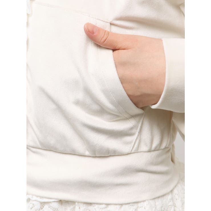 ベロアレースジップパーカー | merry jenny | 詳細画像19 