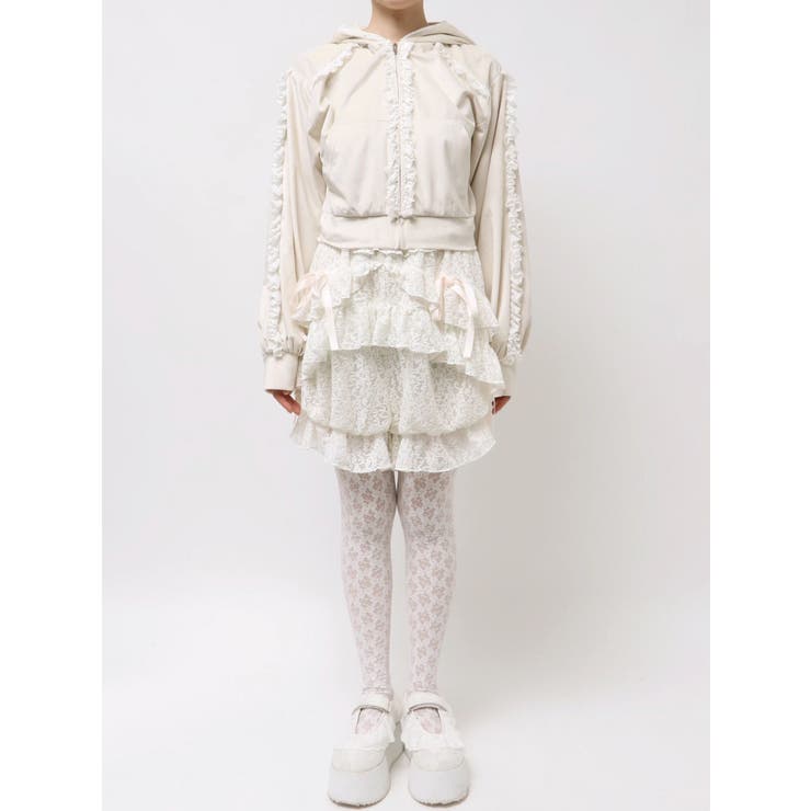 ベロアレースジップパーカー | merry jenny | 詳細画像22 