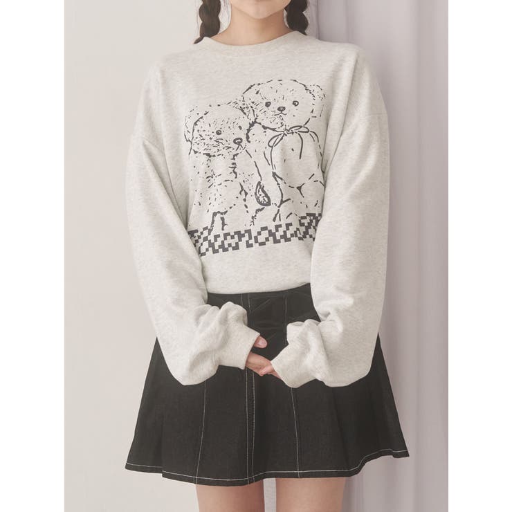 ライトグレー | Nounou Bearスウェット | merry jenny