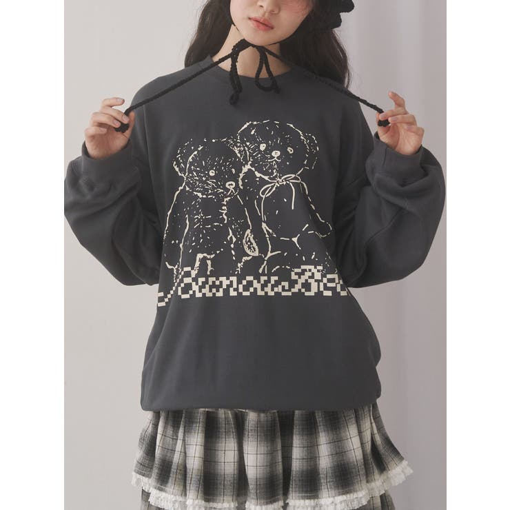 チャコールグレー | Nounou Bearスウェット | merry jenny