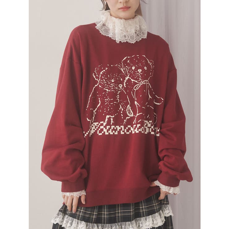 ボルドー | Nounou Bearスウェット | merry jenny