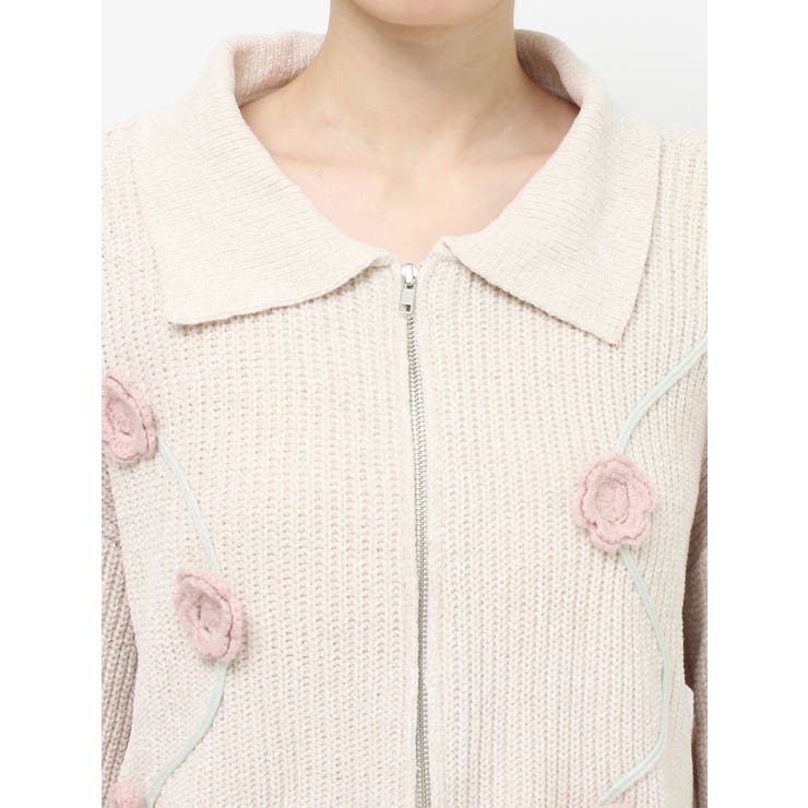 お花咲いたzipニットカーディガン | merry jenny | 詳細画像27 