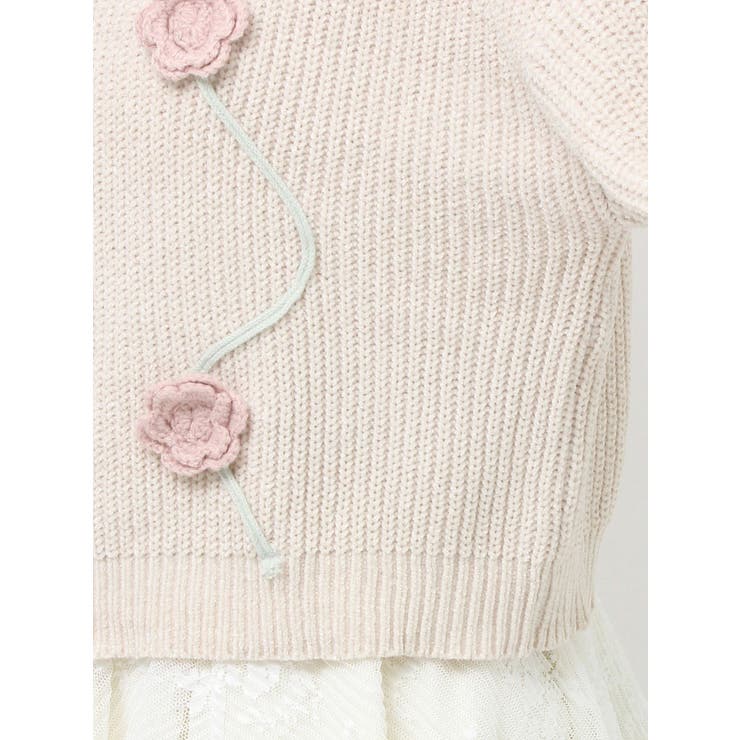 お花咲いたzipニットカーディガン | merry jenny | 詳細画像29 