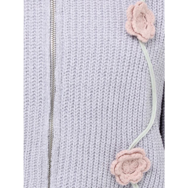 お花咲いたzipニットカーディガン | merry jenny | 詳細画像33 