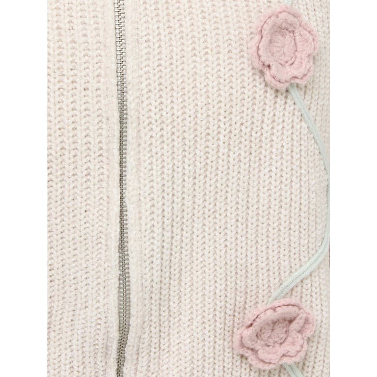 お花咲いたzipニットカーディガン | merry jenny | 詳細画像34 