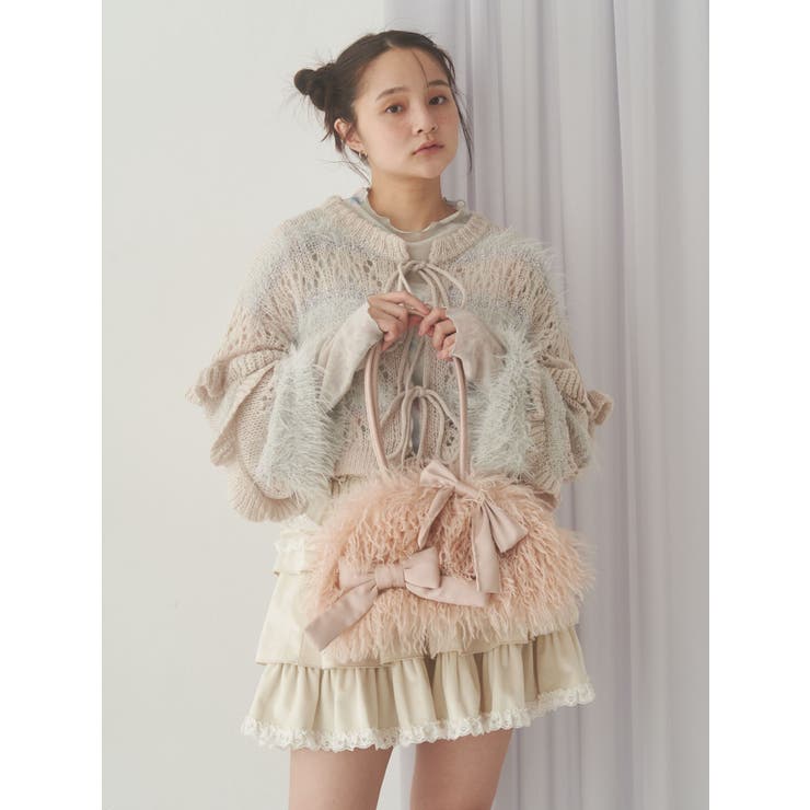 fluffy border cardigan | merry jenny | 詳細画像10 