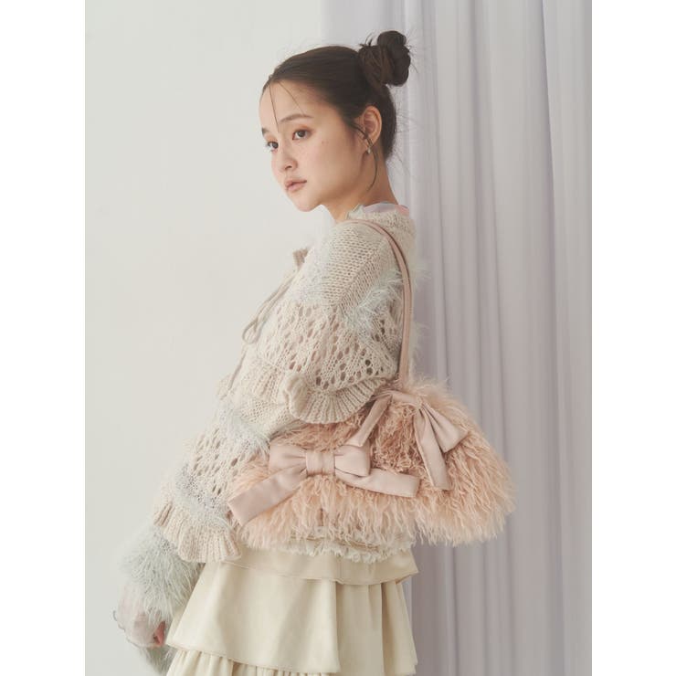 fluffy border cardigan | merry jenny | 詳細画像11 