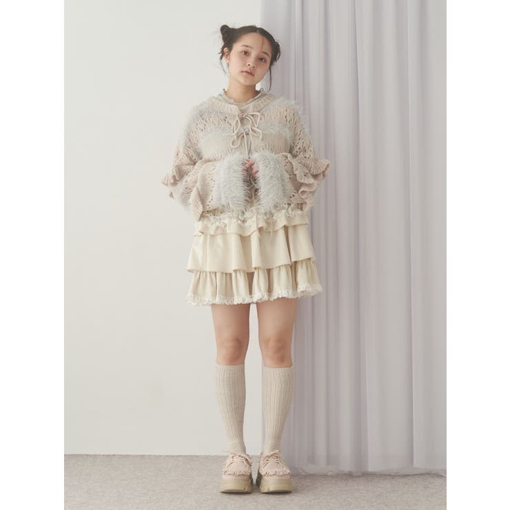 fluffy border cardigan | merry jenny | 詳細画像12 