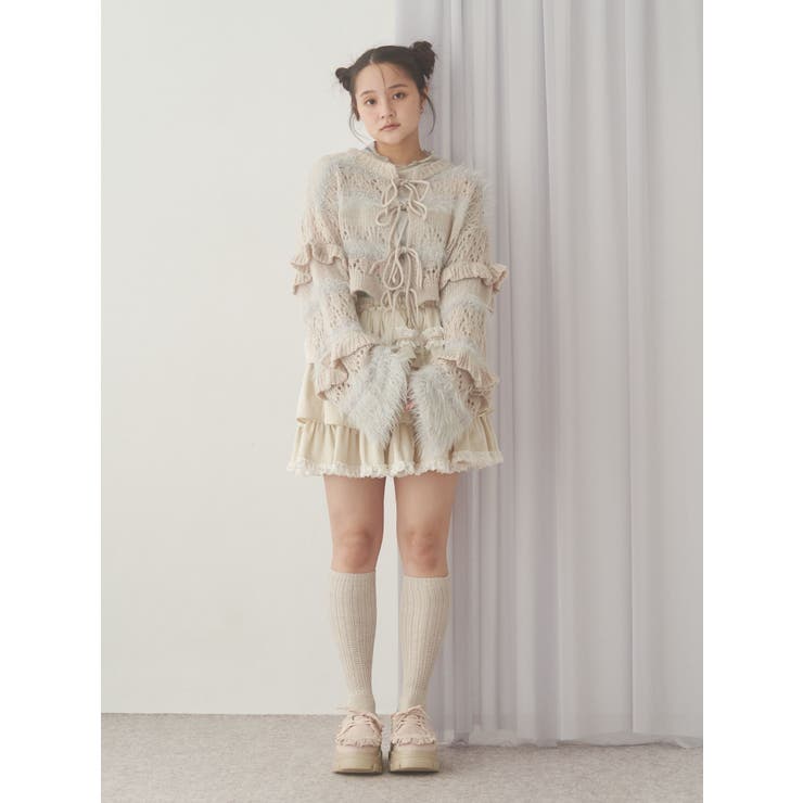 fluffy border cardigan | merry jenny | 詳細画像13 