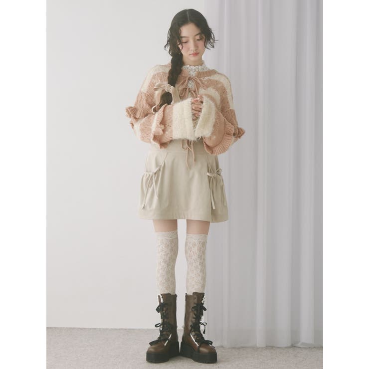 fluffy border cardigan | merry jenny | 詳細画像24 