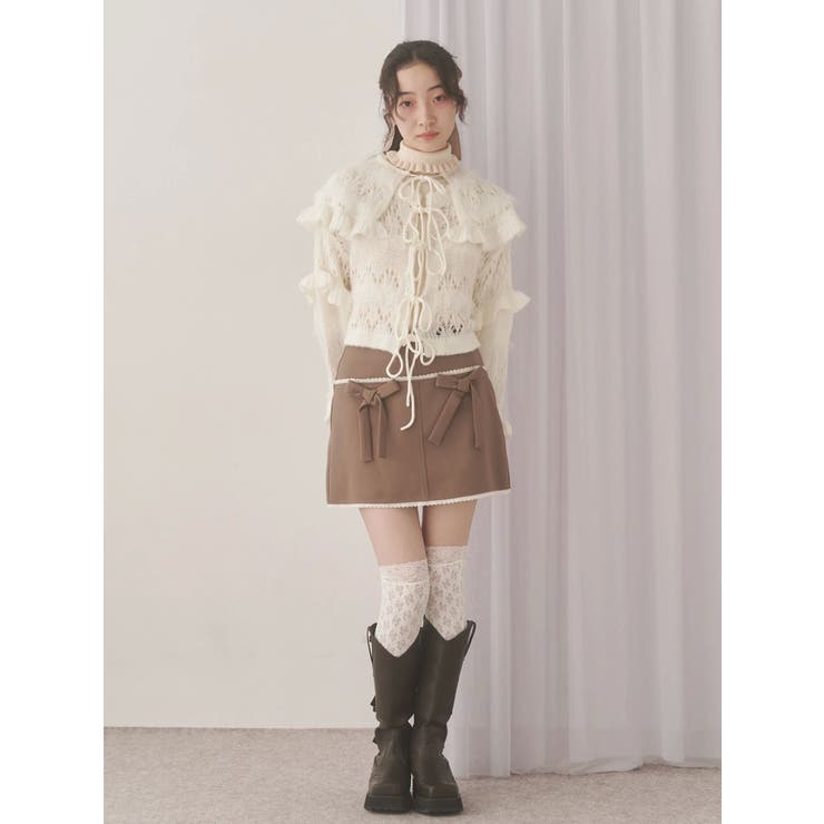 fluffy border cardigan | merry jenny | 詳細画像27 