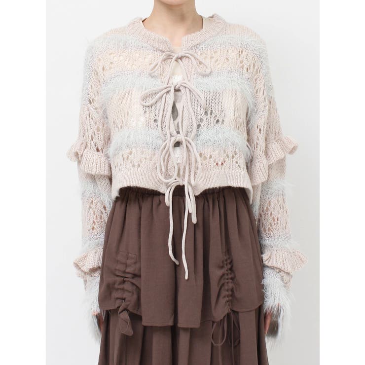 fluffy border cardigan | merry jenny | 詳細画像31 