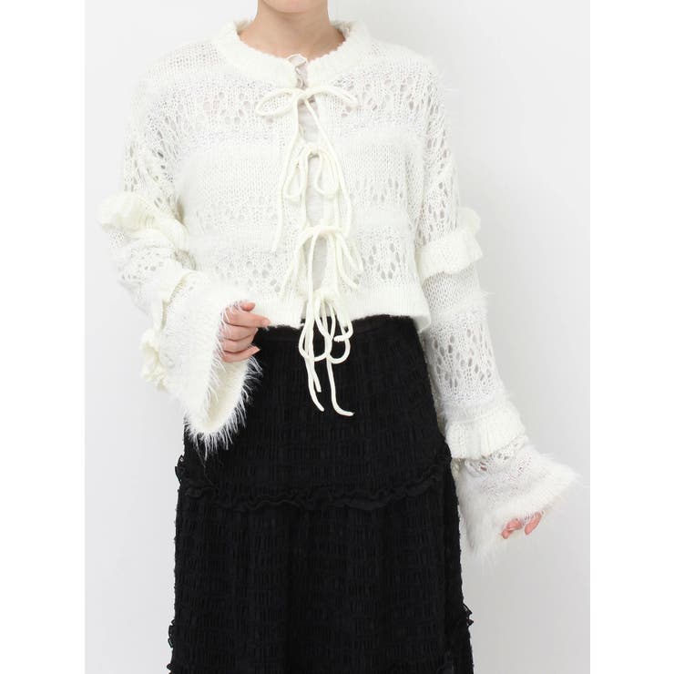 fluffy border cardigan | merry jenny | 詳細画像42 