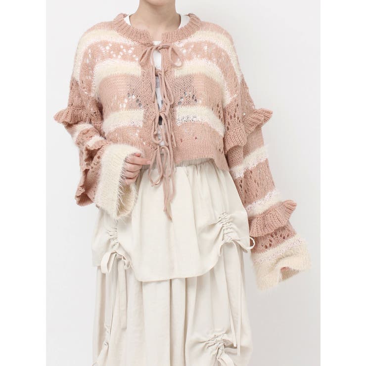fluffy border cardigan | merry jenny | 詳細画像43 