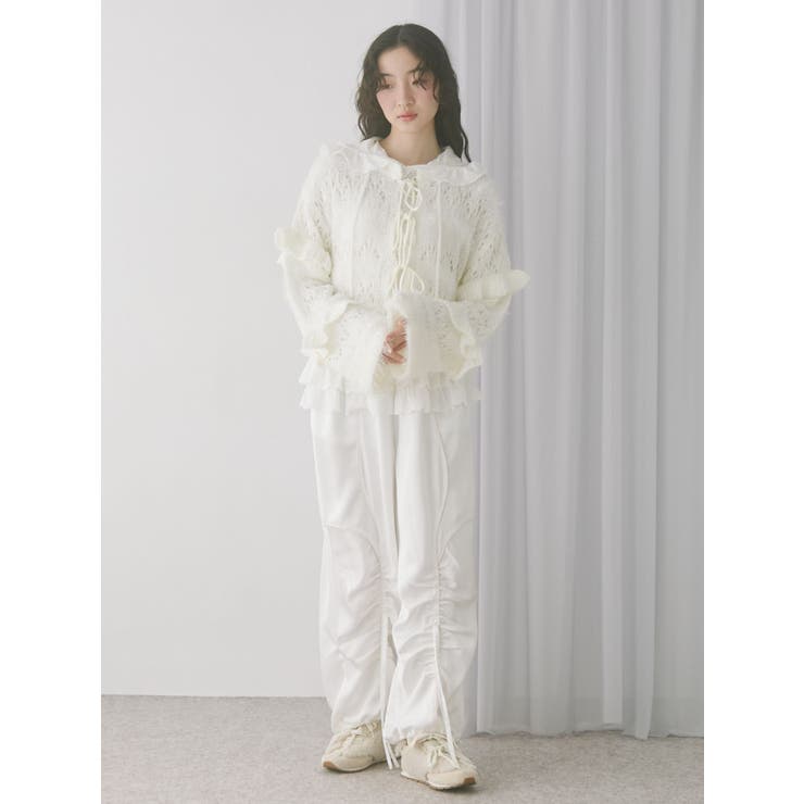 fluffy border cardigan | merry jenny | 詳細画像7 