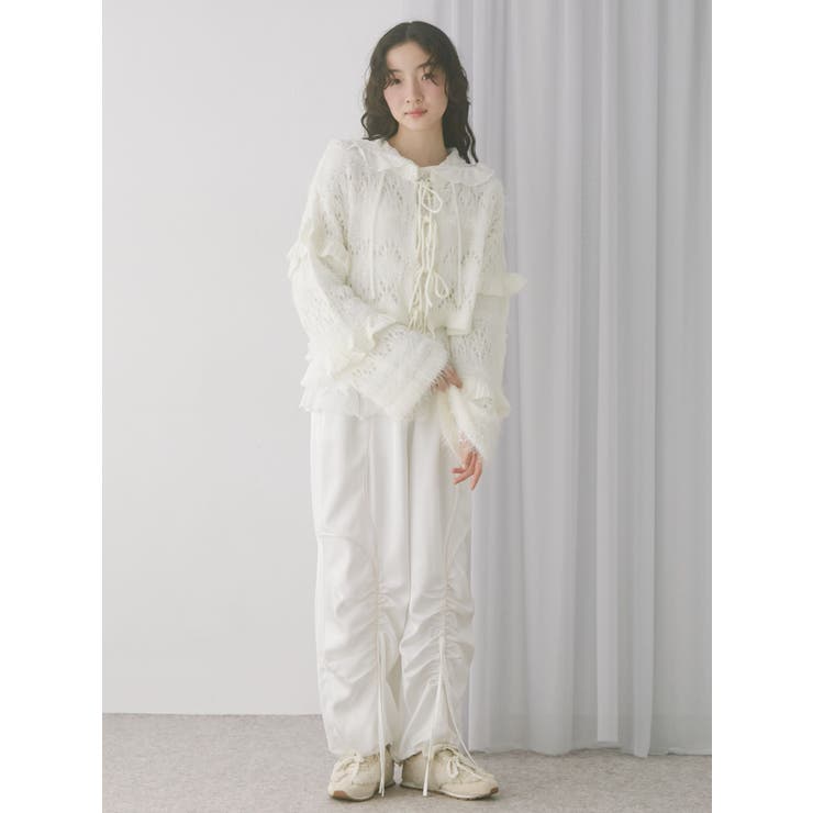 fluffy border cardigan | merry jenny | 詳細画像8 