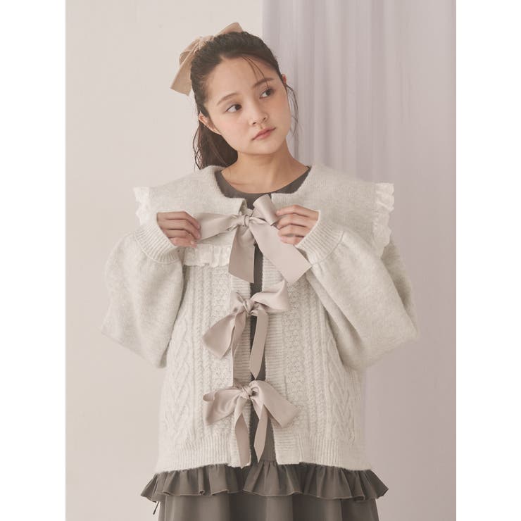 セーラーリボンカーディガン | merry jenny | 詳細画像5 