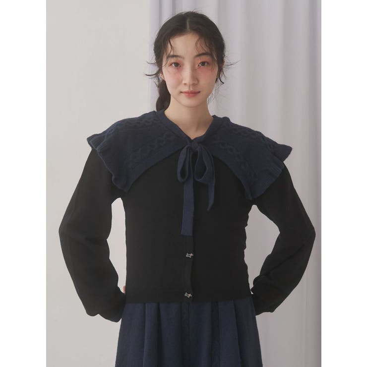 terrier button knit cardigan | merry jenny | 詳細画像14 