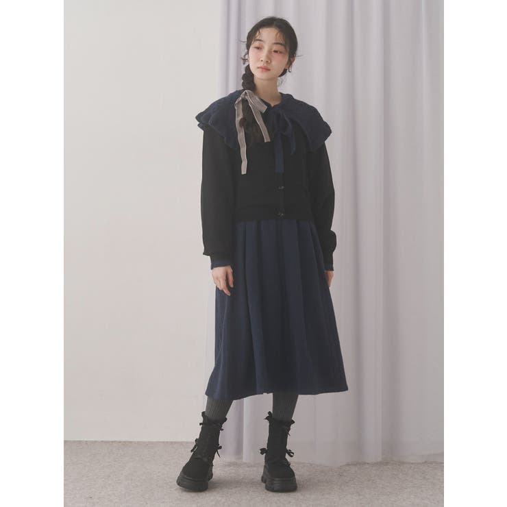 terrier button knit cardigan | merry jenny | 詳細画像16 