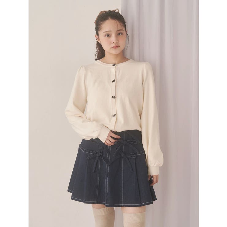 terrier button knit cardigan | merry jenny | 詳細画像17 