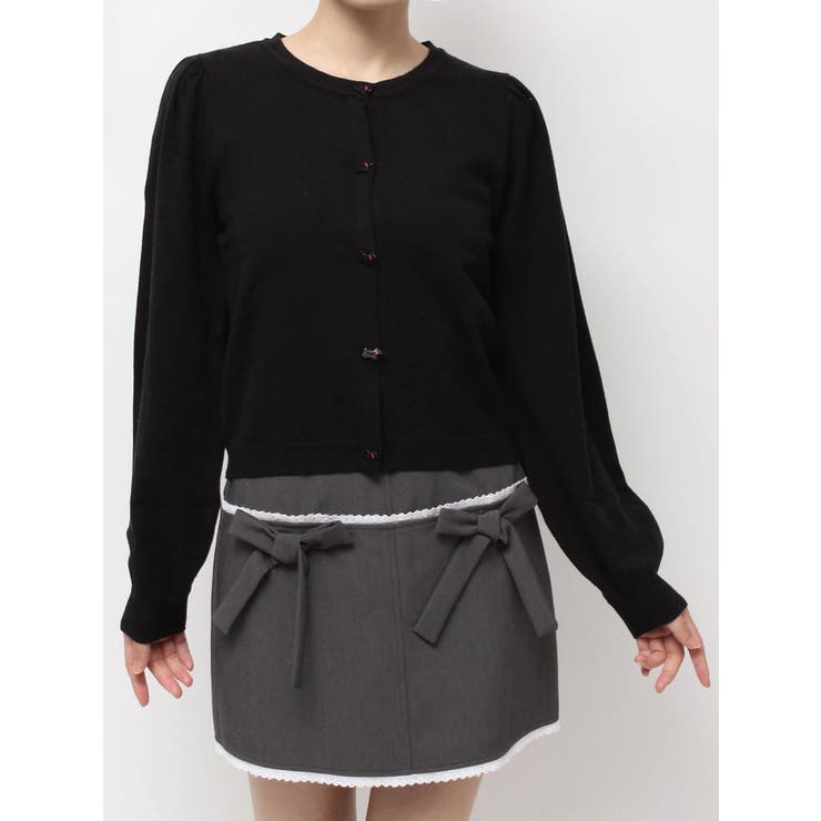 terrier button knit cardigan | merry jenny | 詳細画像30 