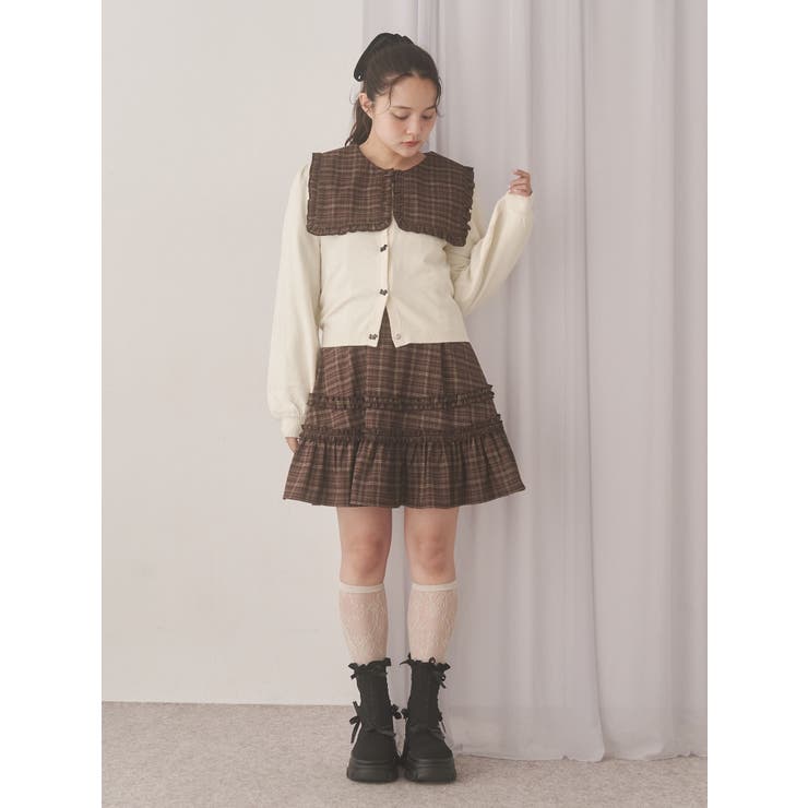 terrier button knit cardigan | merry jenny | 詳細画像8 