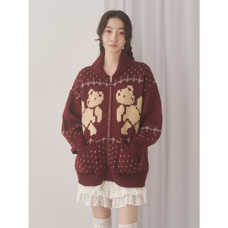 bear cowichan knit | merry jenny | 詳細画像15 