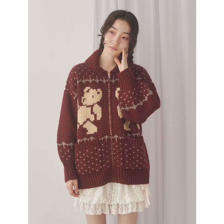 bear cowichan knit | merry jenny | 詳細画像16 