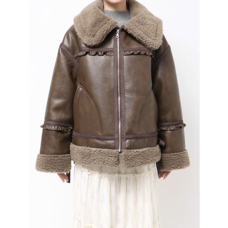 クリームボアムートンブルゾン | merry jenny | 詳細画像19 