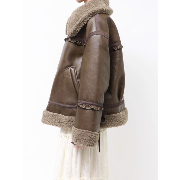 クリームボアムートンブルゾン | merry jenny | 詳細画像20 