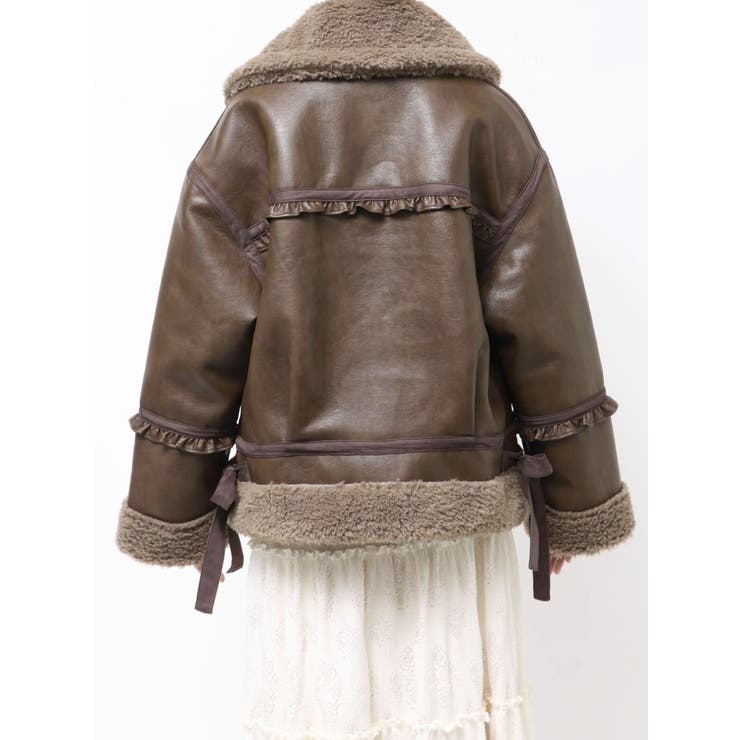 クリームボアムートンブルゾン | merry jenny | 詳細画像21 