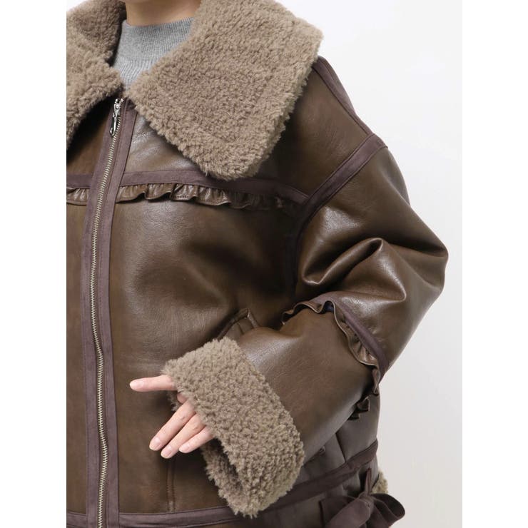 クリームボアムートンブルゾン | merry jenny | 詳細画像23 