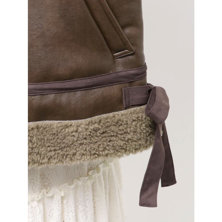 クリームボアムートンブルゾン | merry jenny | 詳細画像26 