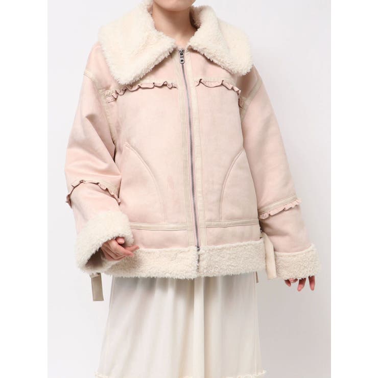 クリームボアムートンブルゾン | merry jenny | 詳細画像32 