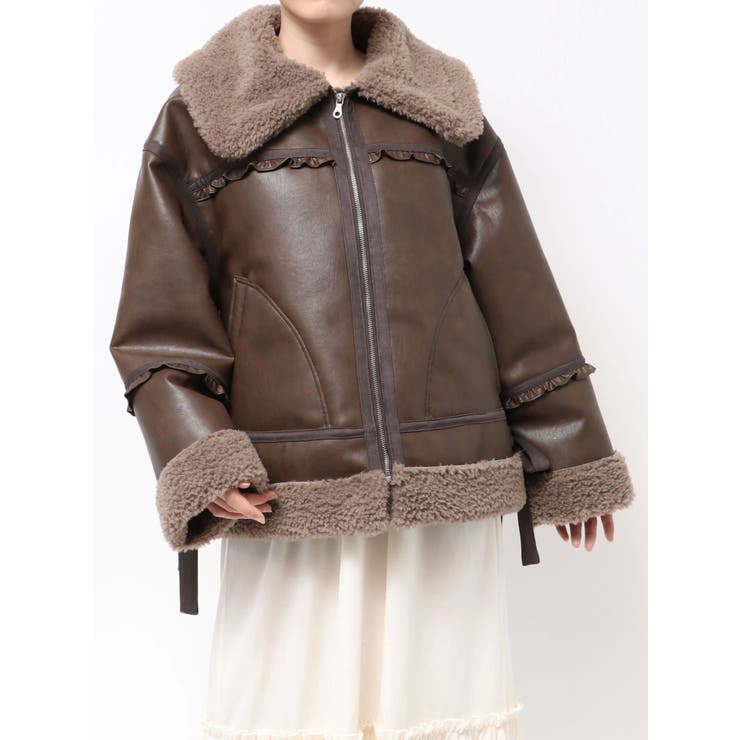 クリームボアムートンブルゾン | merry jenny | 詳細画像33 