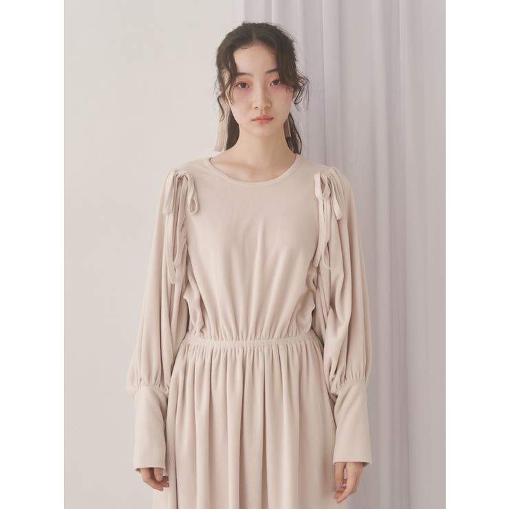 ギャザーギャザーフリースワンピース | merry jenny | 詳細画像11 