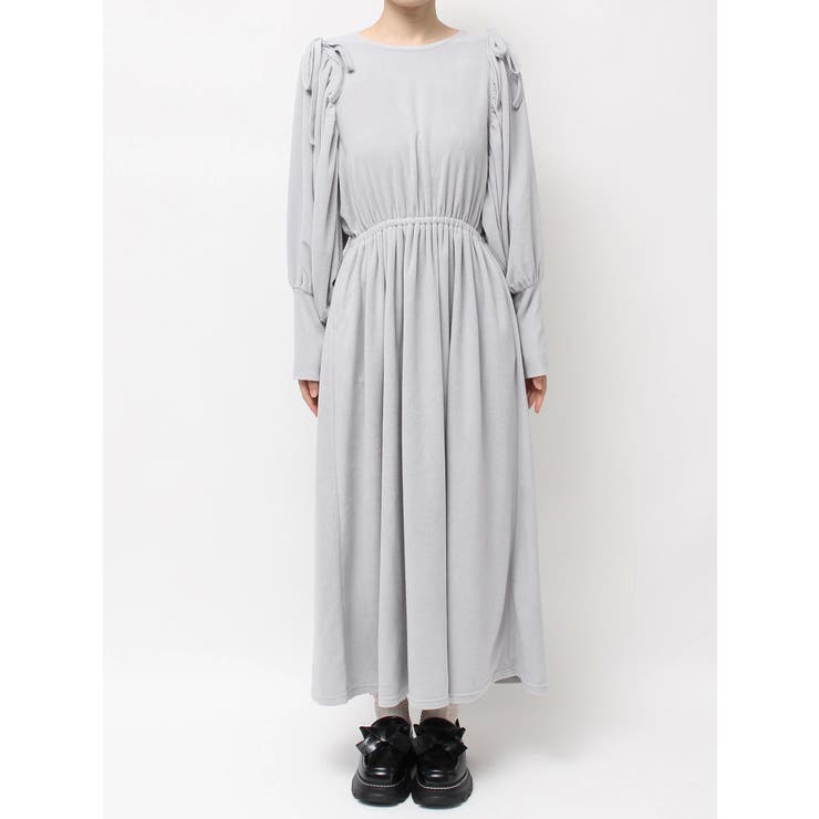 ギャザーギャザーフリースワンピース | merry jenny | 詳細画像16 