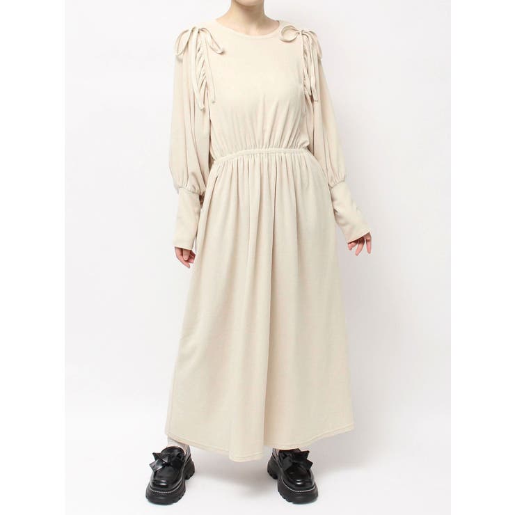 ギャザーギャザーフリースワンピース | merry jenny | 詳細画像27 