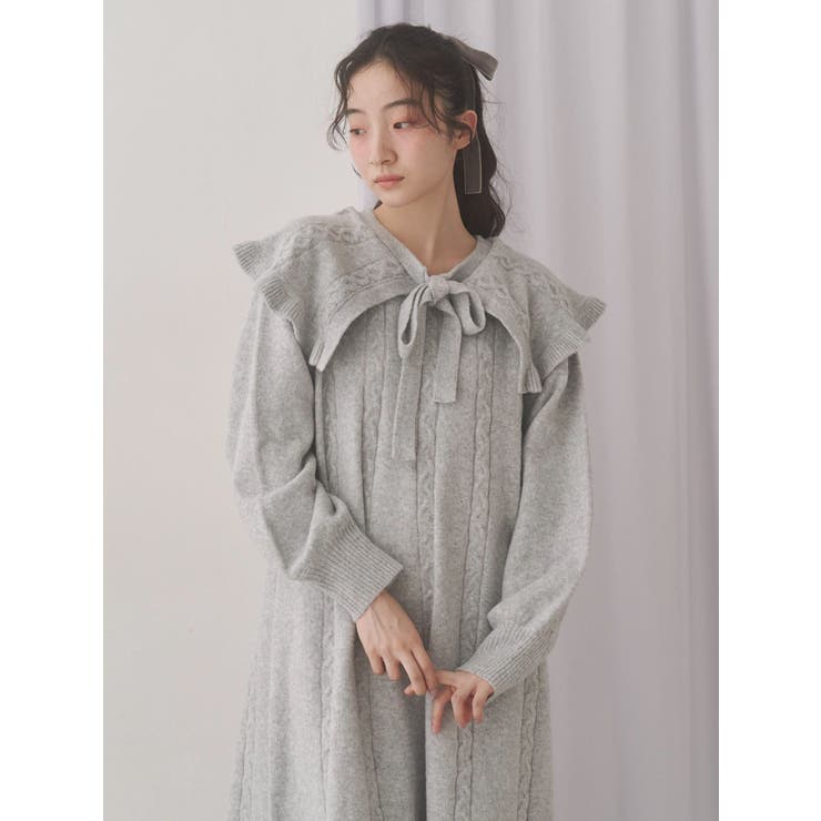 ケープリボンニットワンピース | merry jenny | 詳細画像10 