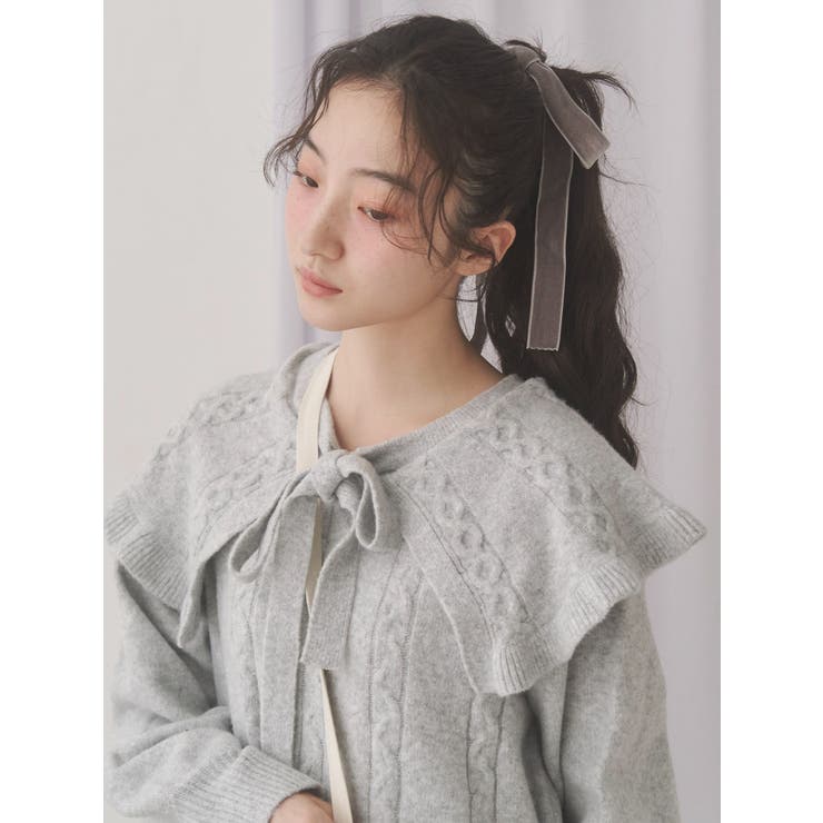 ケープリボンニットワンピース | merry jenny | 詳細画像12 