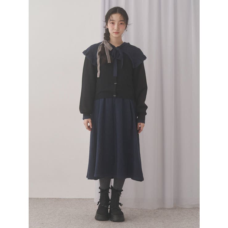 ケープリボンニットワンピース | merry jenny | 詳細画像13 